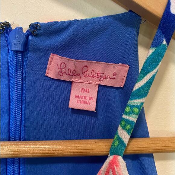 Lilly Pulitzer Pearl Jumper Dress 00 Tropical Vacation beach - Picture 3 of 12